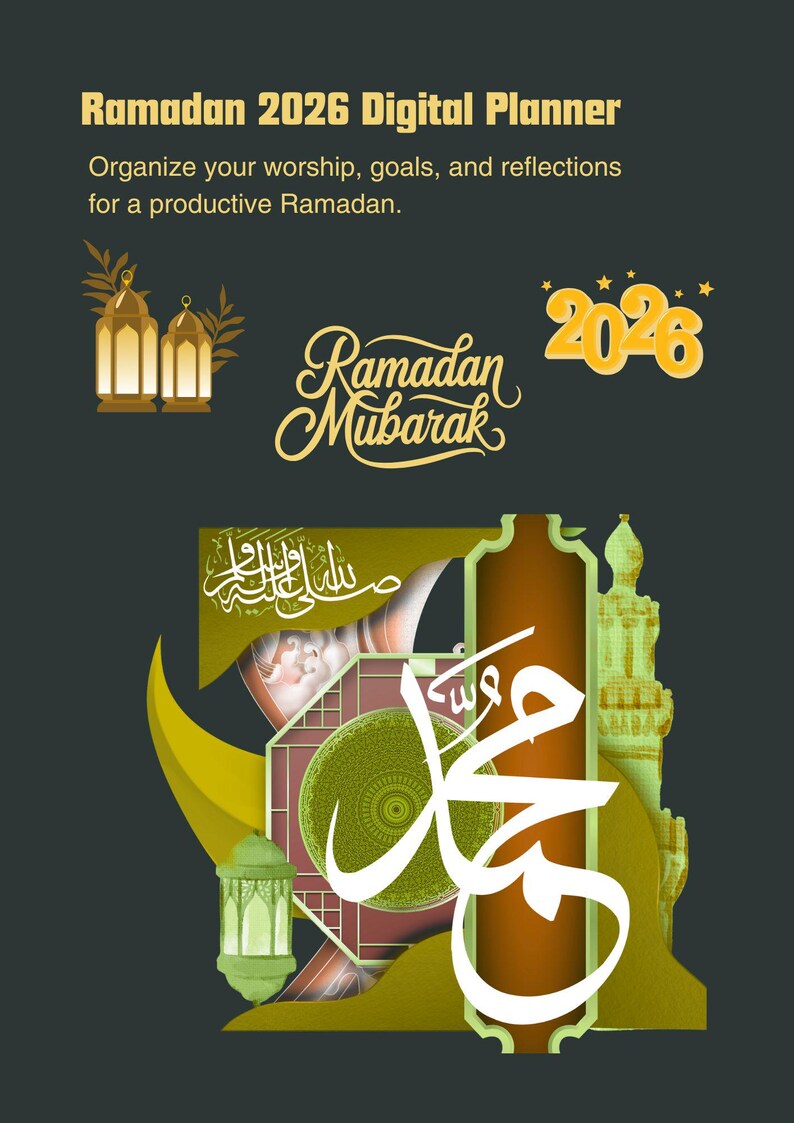 Ramzan Planner 2026 Printable Islamic Daily Planner, Ramadan Mubarak ...