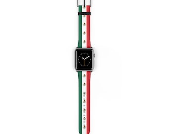 Mexican Flag Apple Watch Band – Tricolor Stripes Emblem