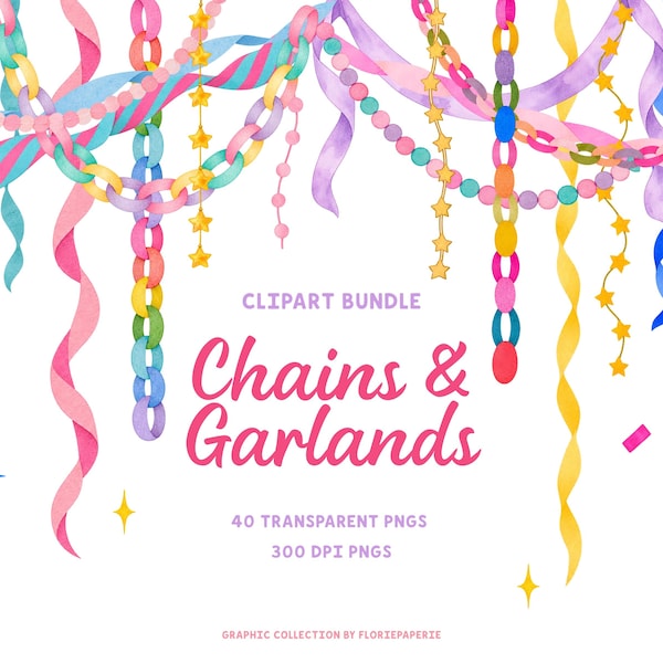 Paper Chain Streamers - Etsy