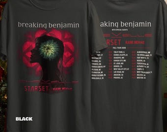 Unisex Breaking Benjamin 2026 Tour Shirt | Rock Band Graphic Tee | Music Fan Gift