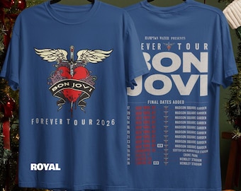 Unisex Bon Jovi 2026 Tour Shirt, Forever Tour Concert Tee, Classic