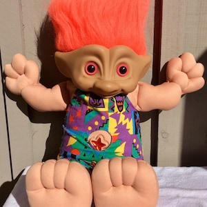 Vintage Treasure Troll doll Jewel Belly Ace Novelty 15”