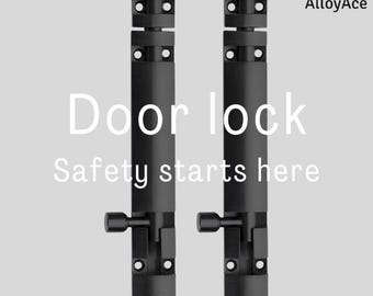 Heavy Duty Aluminum Tower Bolt, Matt Finish, Pack of 2