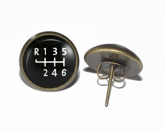 Silver Tone Knob Earrings One of Each Avail