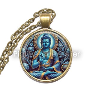 MEDICINE BUDDHA Ketting/Sleutelhanger, godheid, Bhaiṣajyaguru, Medicijnmeester, boeddhistische ketting, religieuze ketting, boeddhisme