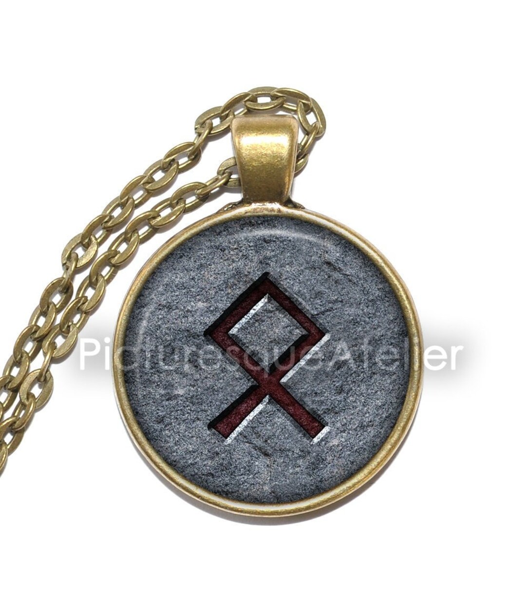 OTHALA RUNE Necklace/keyring, Ancestral Rune, Home Protection ...
