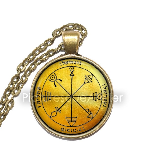服/ファッション PS: First The Star of Venus Solomon Seal KING SOLOMON SEAL 40 Necklace, First Pentacle of Venus, Symbol