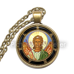 ARCHANGEL RAPHAEL Necklace, Angel of Healing, Archangel, The medicine of God, Healing, Joy, Love, Glass Pendant