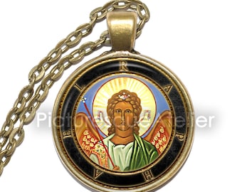 ARCHANGEL RAPHAEL Necklace/Keyring, Angel of Healing, Archangel, The medicine of God, Healing, Joy, Love, Glass Pendant