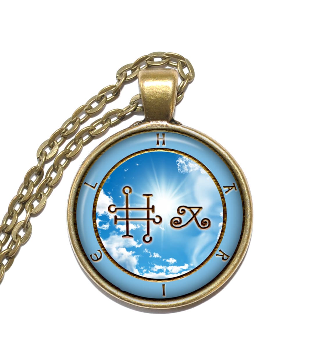 ANGEL HARIEL SEAL Necklace, Guardian Angel, Talisman, Protection