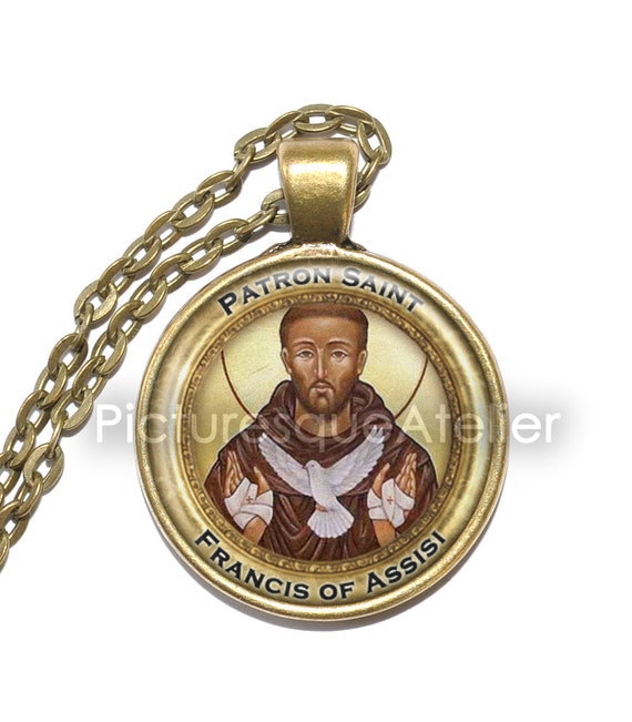 SAINT FRANCIS of ASSISI Necklace, Patron Saint of Animals, Patron