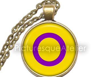 INTERSEX Necklace/Keyring, Pride, Symbol, Flag, LGBTQ+