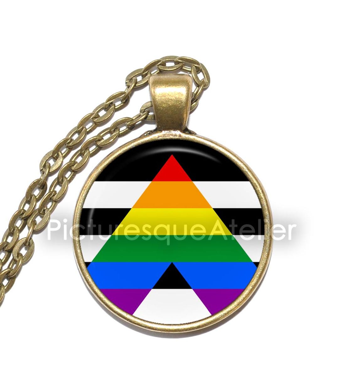 STRAIGHT ALLY Necklace/keyring, Pride, Symbol, Flag, LGBTQ+ - Etsy