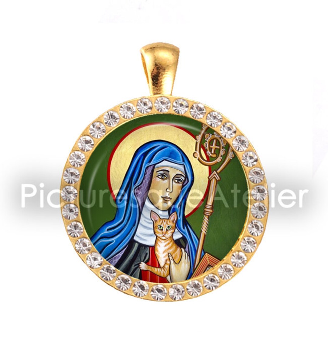 saint-gertrude-pendant-saint-gertrude-of-nivelles-patron-etsy