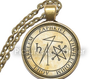 ARCHANGEL ZAPHKIEL SEAL Necklace/keyring, God's Knowledge