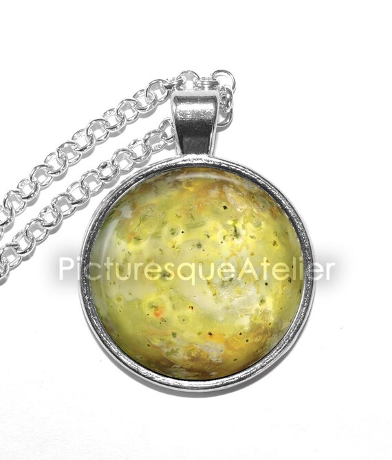 Buy IO Necklace, Moon, Jupiter, Solar System, Space, Universe, Art
