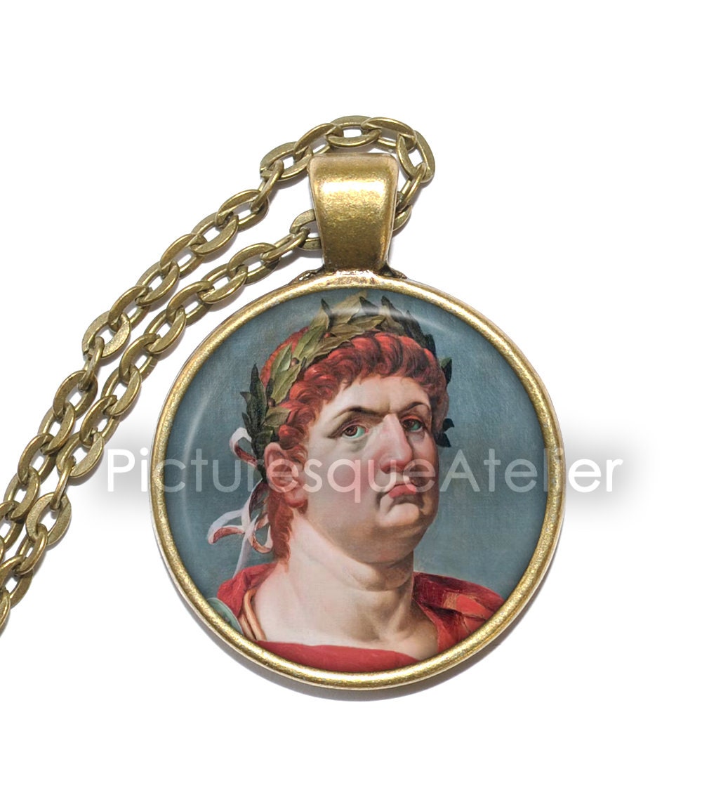 NERO Necklace, Roman, Emperor, Lucius Domitius Ahenobarbus, Julio