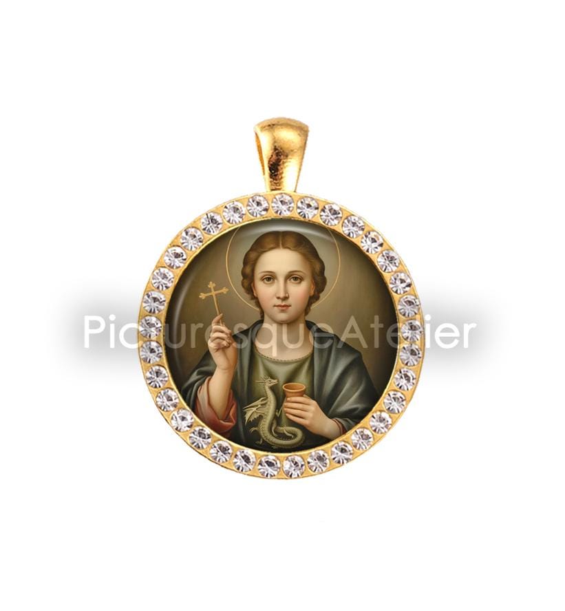 SAINT MARTHA Pendant, Patron Saint of Hospitality & Homemakers ...