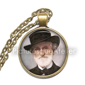 VERDI ketting/sleutelhanger, Giuseppe Verdi, opera, La Traviata, Aida, Rigoletto, Otello, componist, muzikant, Italiaans, kunsthangerketting