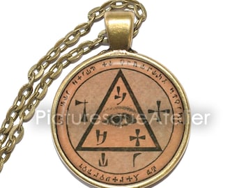 ABBÉ JULIO PENTACLE no 44, Oeil de Dieu, Eye of God, Archangel Raphaël, Safeguard Against Eye Afflictions, Protection, Occultism, Keyring