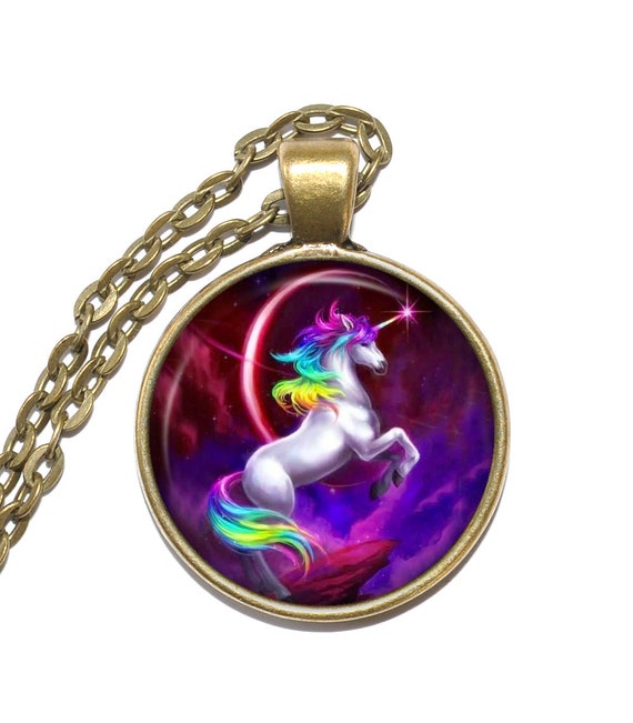 UNICORN Necklace Fantasy Magic Legendary Creature Art Pendant