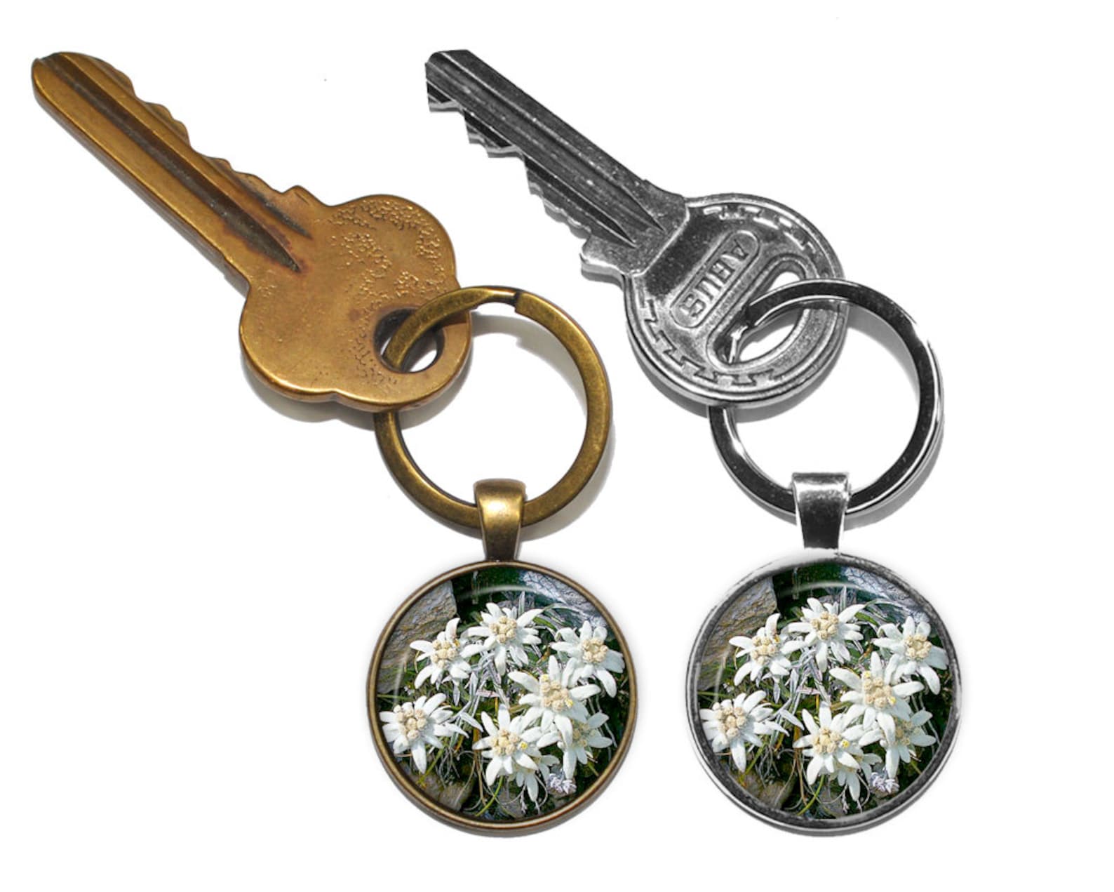 EDELWEISS Necklace/keyring Flower Necklace Mountain Flower Etsy
