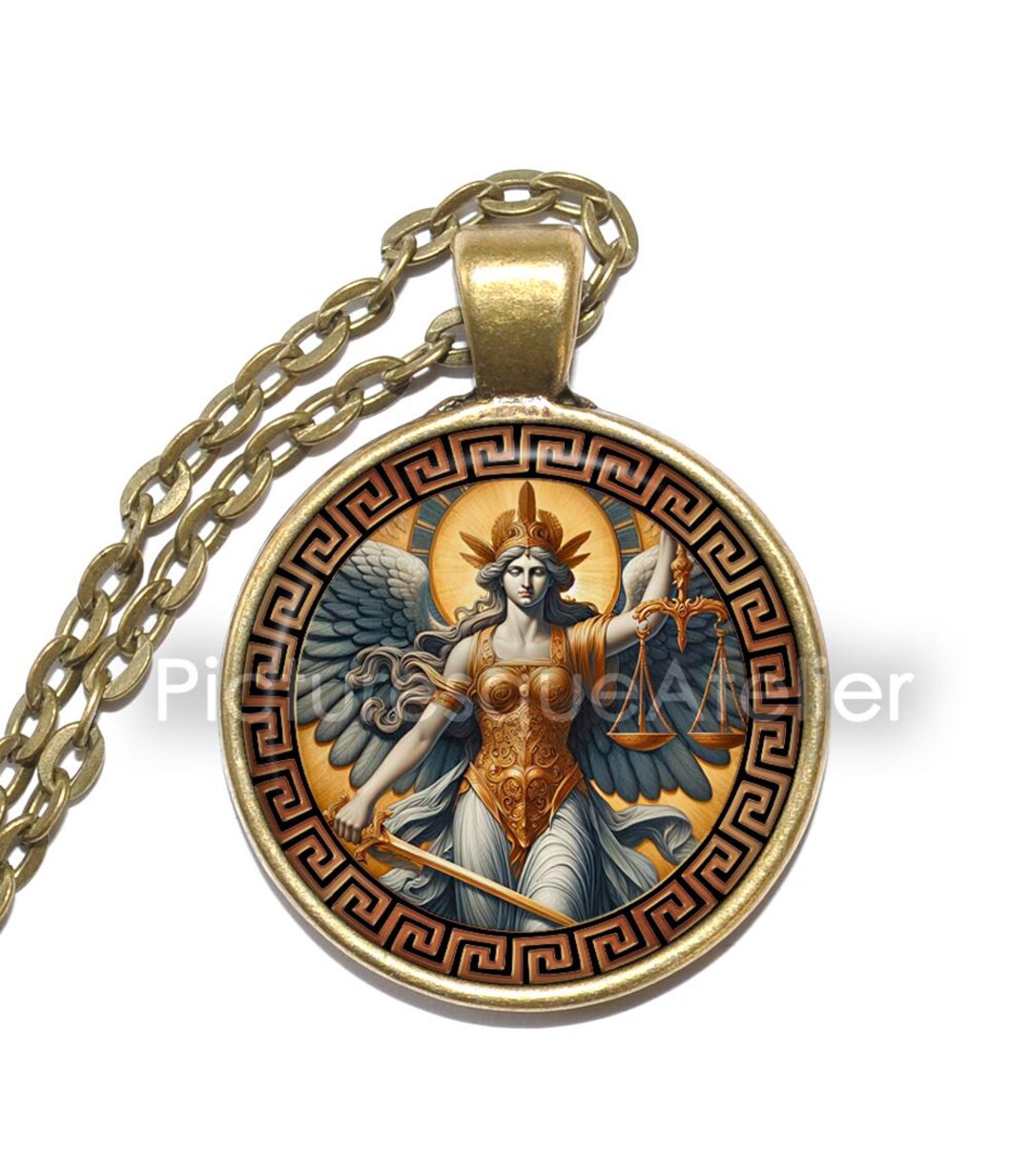 NEMESIS Necklace/keyring, Goddess of Divine Retribution, Goddess of ...