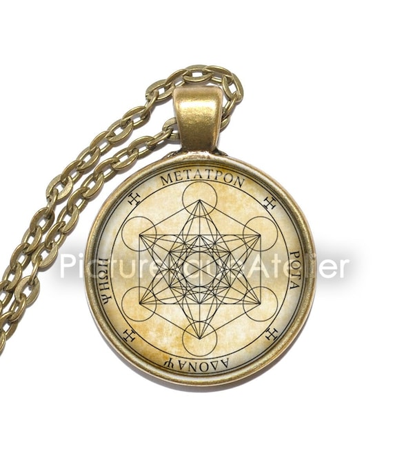 ARCHANGEL METATRON SIGIL Necklace Puritan Archangel Sacred Geometry Angel of Life Art Pendant Necklace Glass Pendant Keyring Etsy