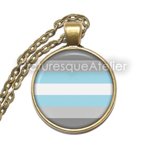 DEMIBOY Halskette/Schlüsselanhänger, Symbol, Stolz, Flagge, LGBTQ+