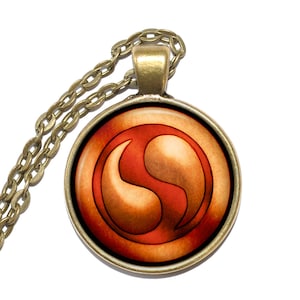 SPIRIT MEDALLION Necklace, Legend of Zelda, Link, Ocarina of Time, Six Medallions, Art Pendant Necklace, Handmade Jewelry