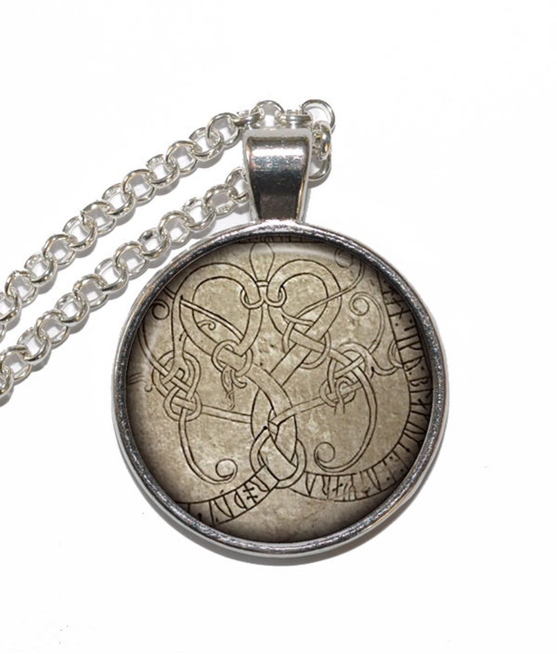 RUNESTONE Necklace Viking Necklace Norse Scandinavian Etsy