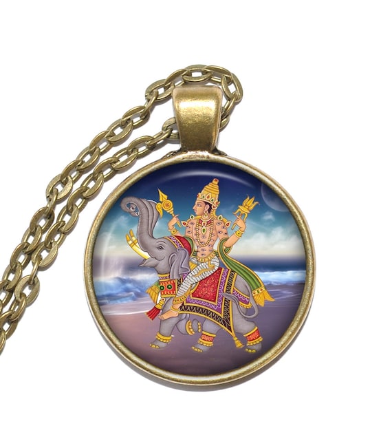 INDRA Necklace, Deity, King of Devas, God of Thunder, God of Rain - Main Image