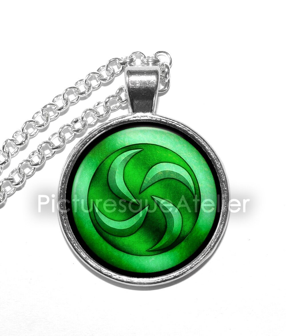 FOREST MEDALLION Necklace/keyring, Legend of Zelda, Link, Ocarina