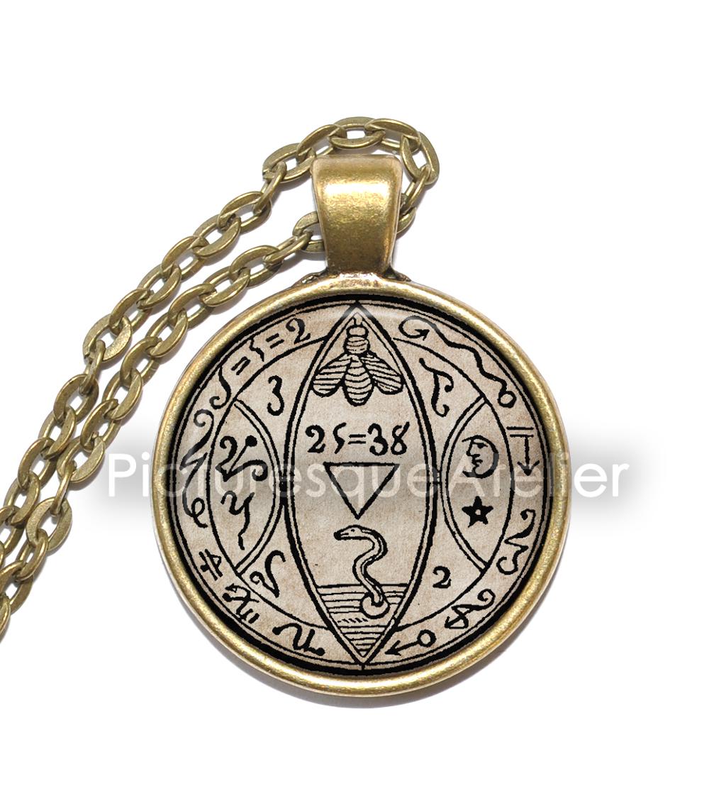 BLACK PULLET TALISMAN #22 Necklace, Un-hexing, Grimoire, La Poule