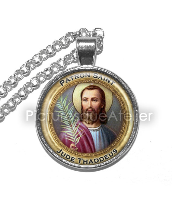 Patron saint of lost outlet causes necklace