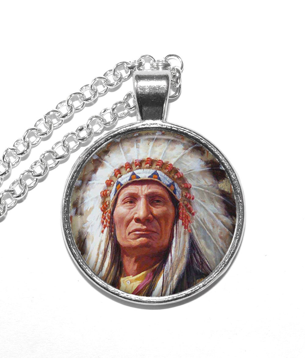 RED CLOUD Necklace Maȟpíya Lúta Oglala Lakota Sioux - Etsy 日本