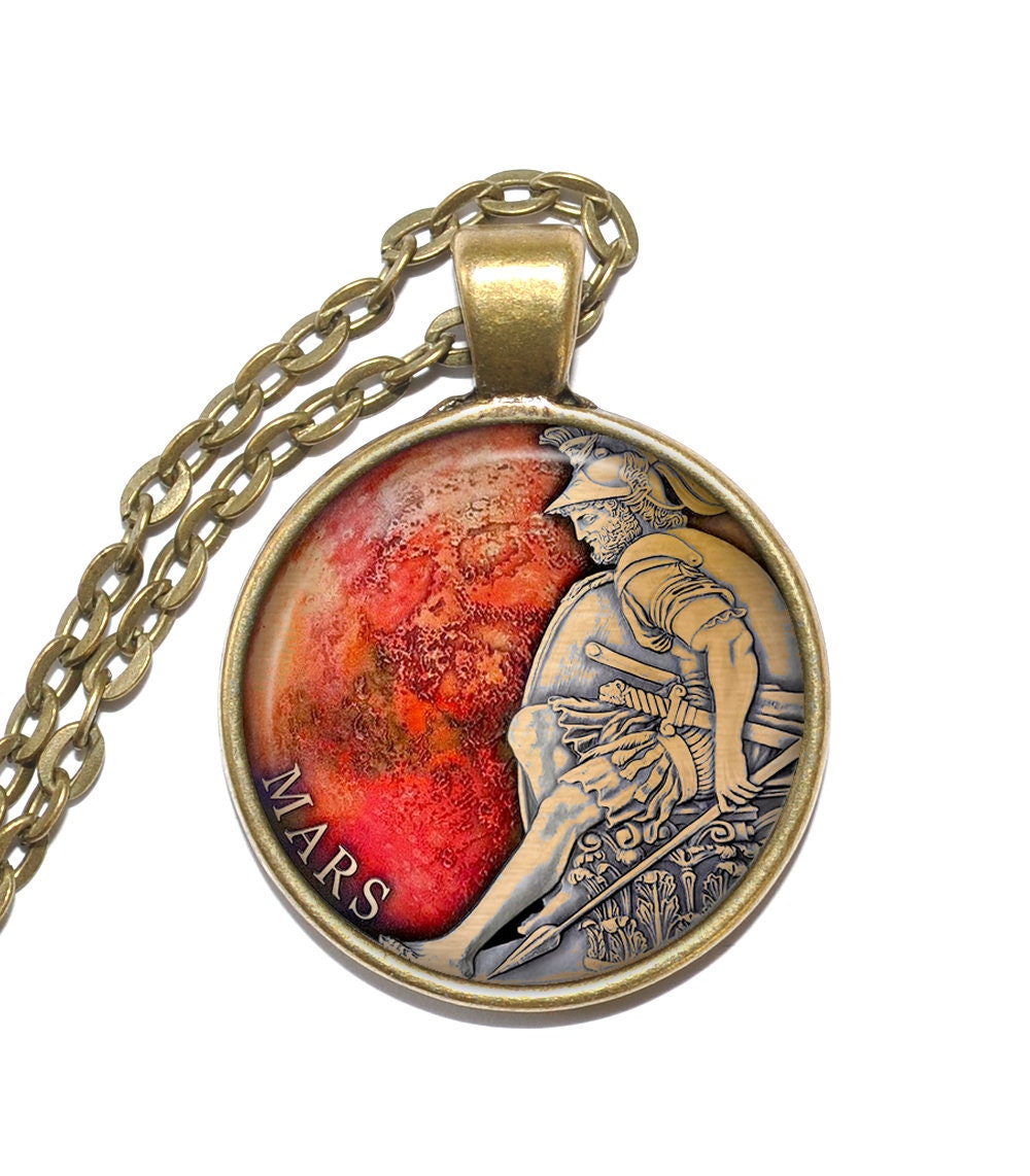 Mars Necklace - Etsy