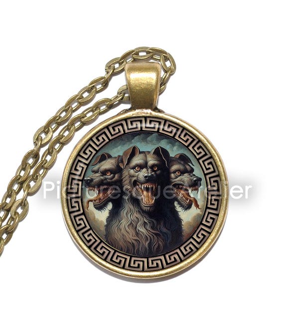 CERBERUS Necklace/keyring, Hound of Hades, Guardian of the