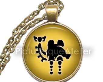 VAH NABORIS Necklace/Keyring, Divine Beast, Zelda, Breath of the Wild, Art Pendant Necklace, Glass Pendant