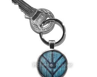 LAGERTHA Keyring, Vikings, Shield maiden, Queen, Kattegatt, Shield, Scandinavian, Bronze, Silver