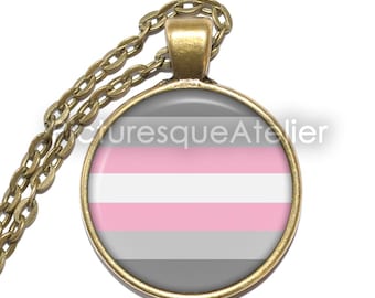 DEMIGIRL Ketting/Sleutelhanger, Trots, Symbool, Vlag, LGBTQ+