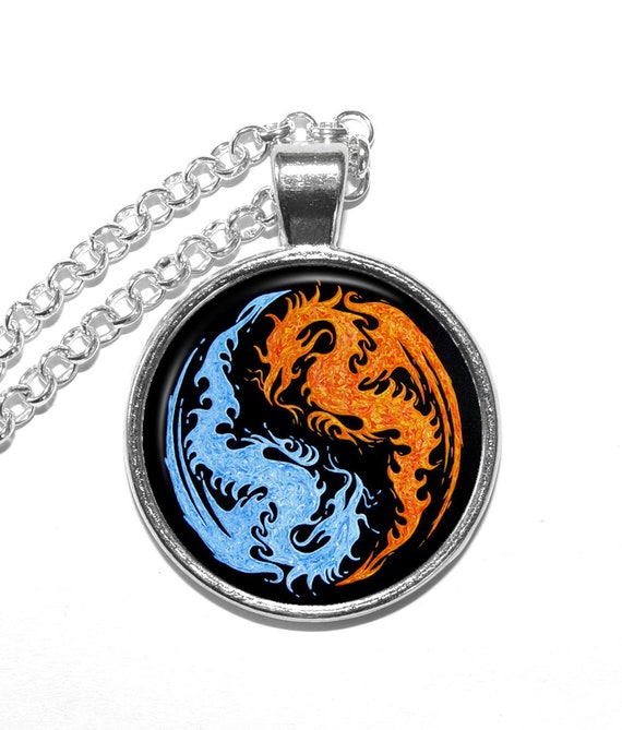 Fire and shop ice pendant