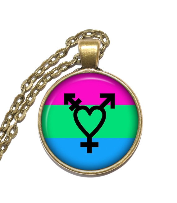 POLYSEXUAL Necklace, Pride, Symbol, Flag, LGBT, Nickel Free, Art Pendant  Necklace, Glass Pendant, Handmade Jewelry - Etsy