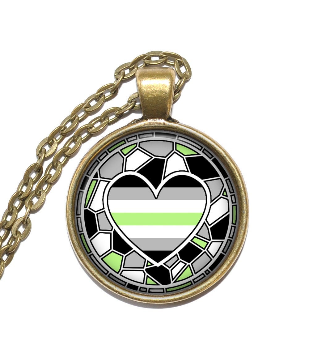 Agender Necklace Keyring Pride Symbol Flag Lgbtq Nickel Etsy