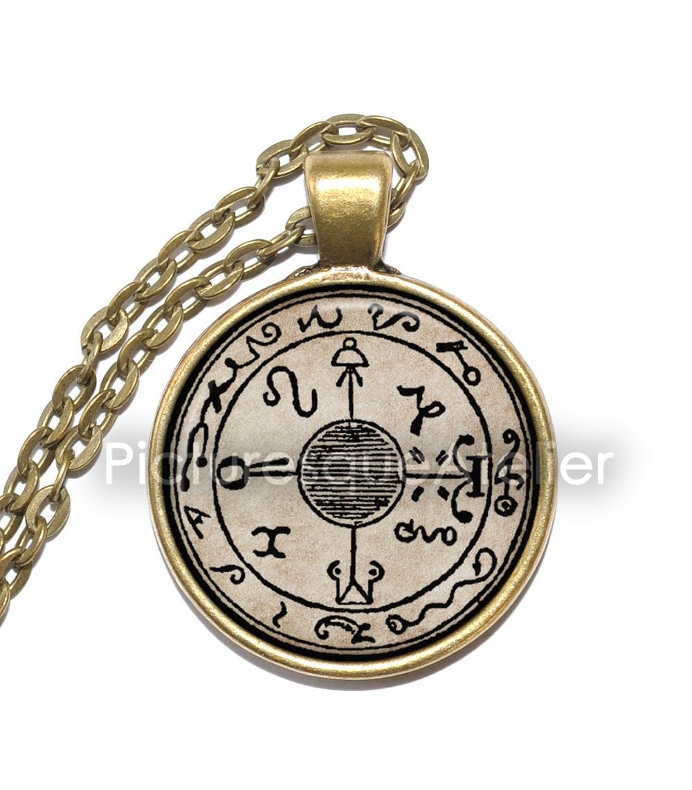 BLACK PULLET TALISMAN #16 Necklace, Healing, Grimoire, La Poule