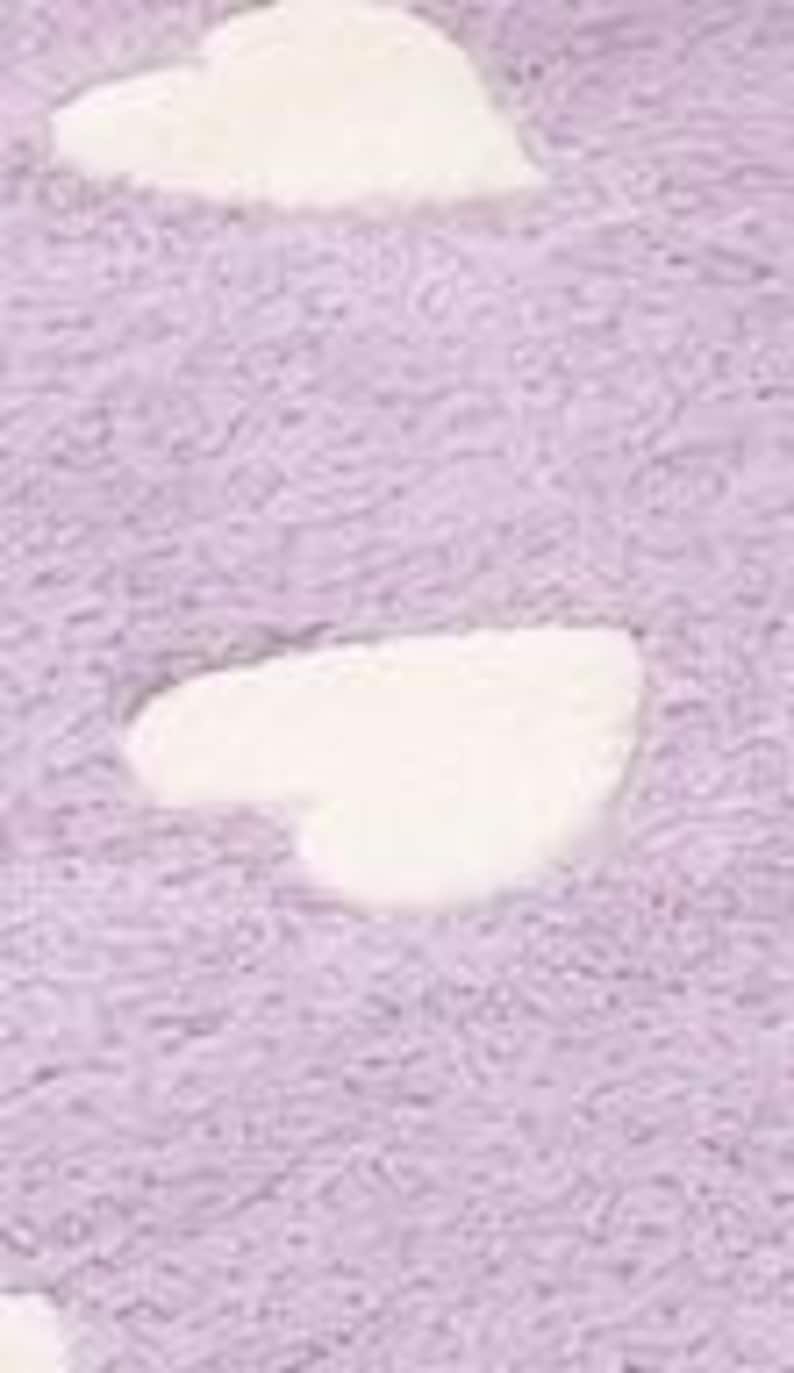 Lavender Heart Hand-Tufted Rug – Scalloped Pastel Round Carpet for Bedroom, Nursery Decor image 4