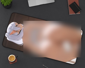 Alfombrilla de escritorio de anime Waifu, alfombrilla de ratón grande para juegos, regalo otaku japonés