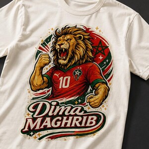 Dima Maghrib PNG | Morocco World Cup 2026 Fan Design | Atlas Lions Soccer Graphic