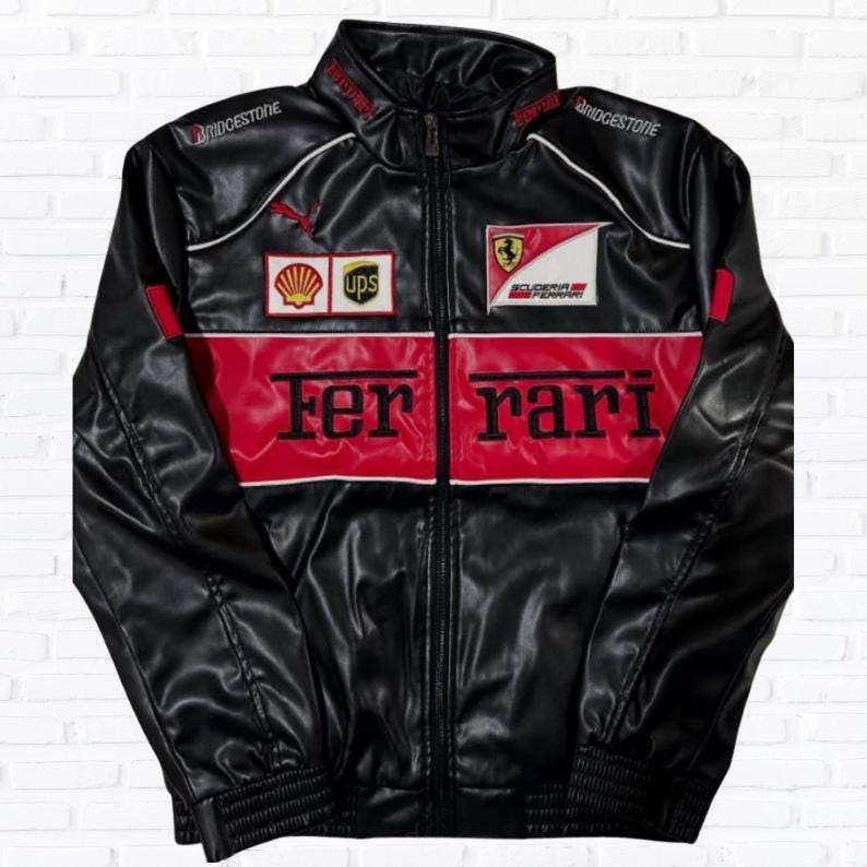 Leather ferrari jacket - Etsy 日本
