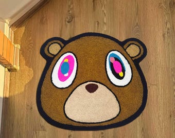Kanye West Bear rug, Kanye West Rug, Kanye West decor, Kanye Bear, Kanye bear Rug, kanye West, Kids Room Decor, Kids Gift,Kanye Bear